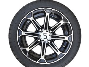 12” Alloy & Machined Gloss Black