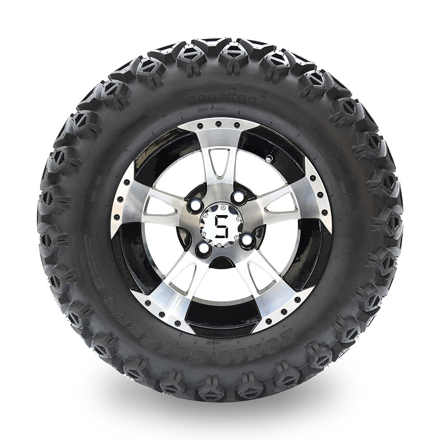 12” Alloy & Machined Gloss Black